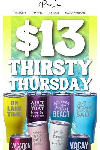 $13 TUMBLERS ARE LIVE! 🌴☀️