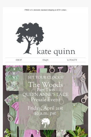 SET YOUR CLOCKS! | The Woods Part 2 Queen Anne's Lace PRESALE EVENT
