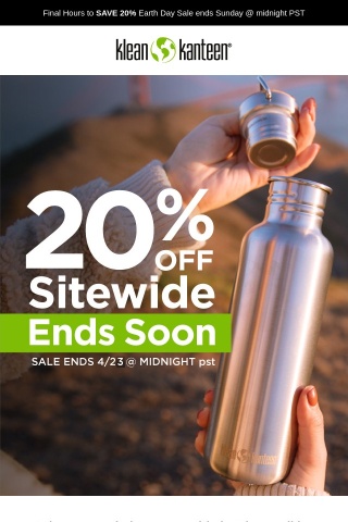 Final Hours to Save 20%