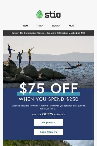 Get $75 Off When You Spend $250