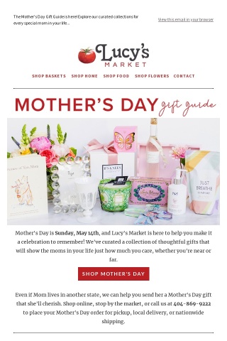 Lucy's Mother's Day Gift Guide is here!