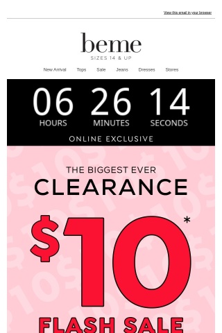 OPEN ASAP! $10* Clearance Will Be Gone Soon⏰