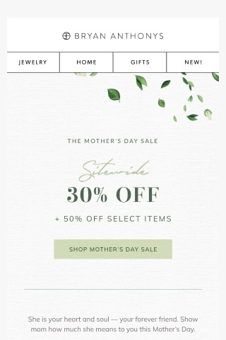 There's still time to save for Mother's Day