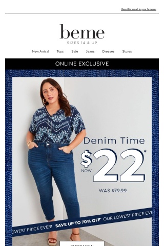 It's a $22* Denim Frenzy! 4 Hours Only!