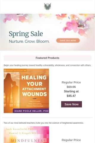Save 35% on audio teachings perfect for spring 🌷