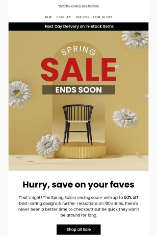Spring Sale Ends Soon | Plus further mark downs