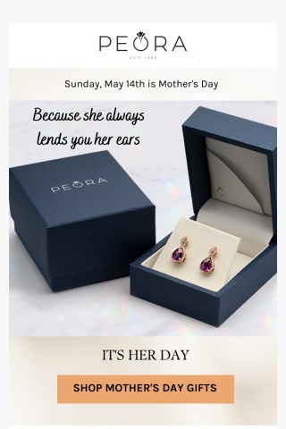 It's Her Day! 15% OFF Mother Day Sale