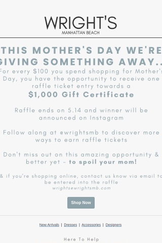 ⭐$1,000 Gift Certificate Giveaway⭐