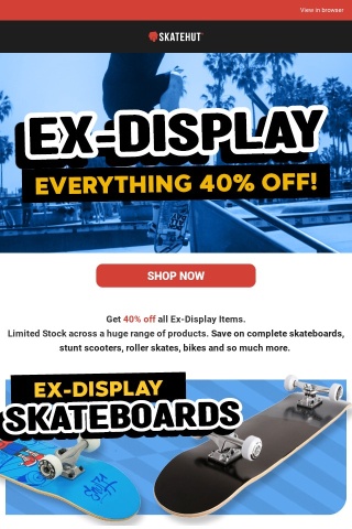 🚨 40% OFF ALL Ex-Display Products! 💥 Limited Stock Remaining!