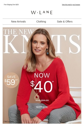 PRICE DROP: New Knits Now $40 & Under!