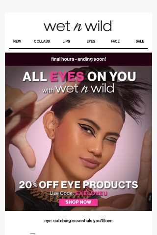 Did you see this? 👀 - 20% Off Eye Products!