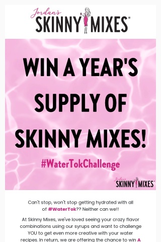 Want a YEAR'S SUPPLY of Skinny Mixes? 🤯