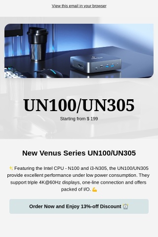 Minisforum UN100/UN305🎉 - New High Performance & Low Power Mini PC👋