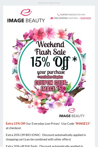 Weekend Sale! Extra 15% Off!