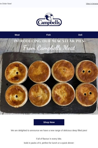 Introducing our new range of pies!