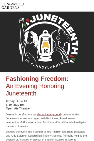 Join Us for Fashioning Freedom: An Evening Honoring Juneteenth