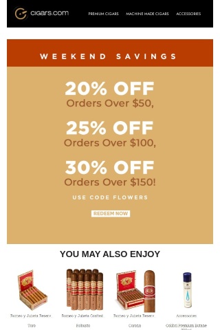 Save up to a whopping 30% off this weekend