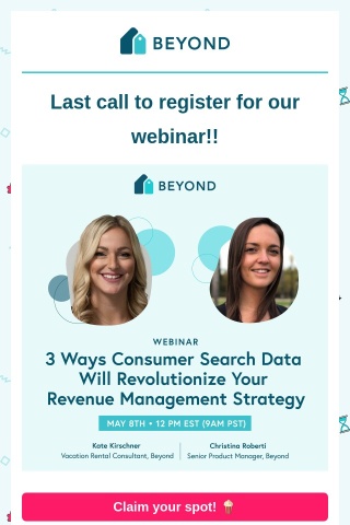 Last chance to register for our webinar on Consumer Search Data