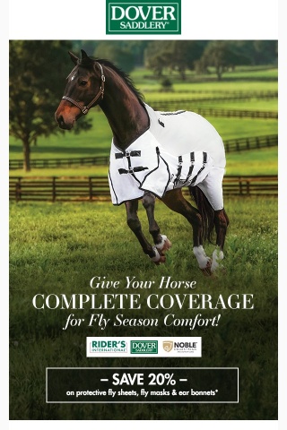 Give Your Horse Complete Coverage for Fly Season Comfort