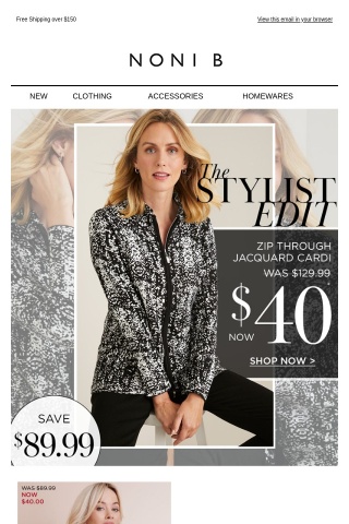 The Best Selling Jacquard Cardi NOW $40*!