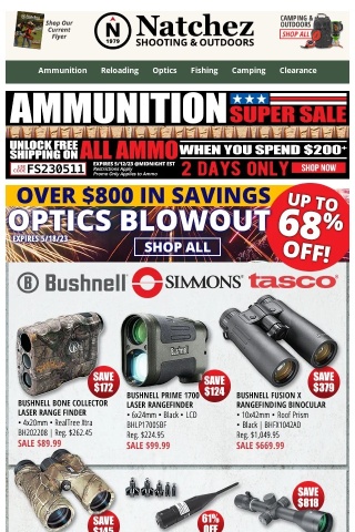 🧨 Optics Blowout Sale With Over $800 in Savings! 🧨