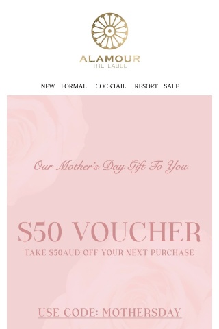 Mother's Day 🌸 $50 Just For You