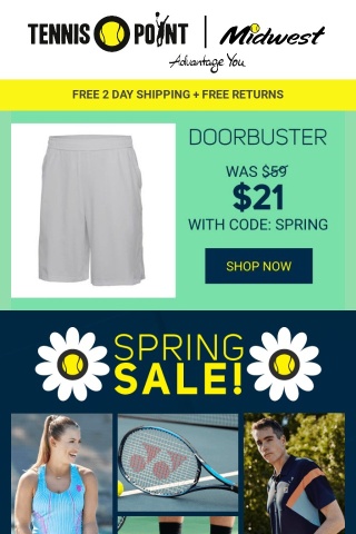 SPRING SALE🌻Extra 25% off Tennis Gear!