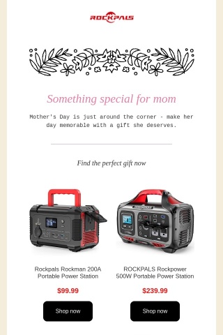 Mother's Day is almost here 💐 Only $669.99 For 1300W Power Station