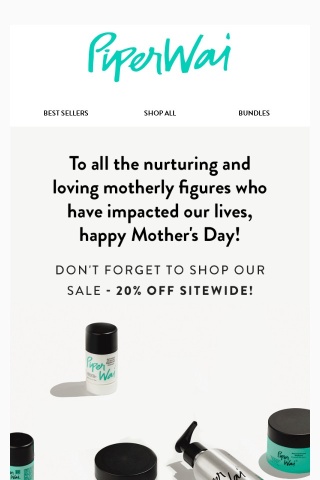 A Special Gift for All Super Moms - 20% Off sitewide!