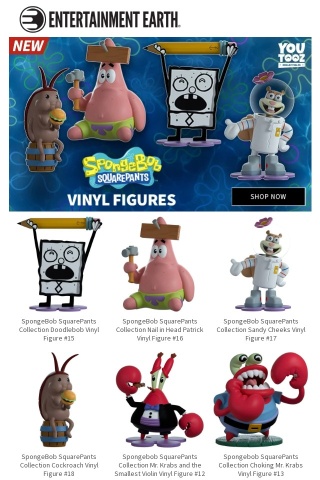 Catch These New SpongeBob Youtooz Vinyl Figures!