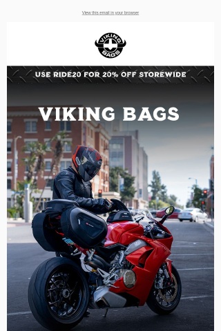 NEW ARRIVAL // Viking Bags Street Bike Bags - Get 20% Off