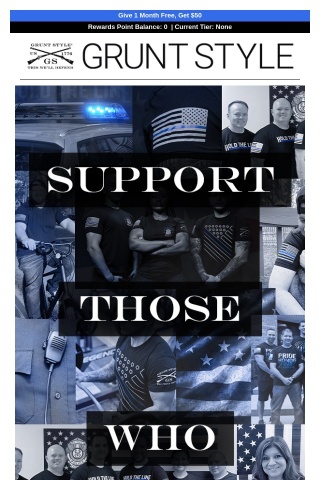 Support Those Who Serve - Shop Our Blue Line Collection Today!