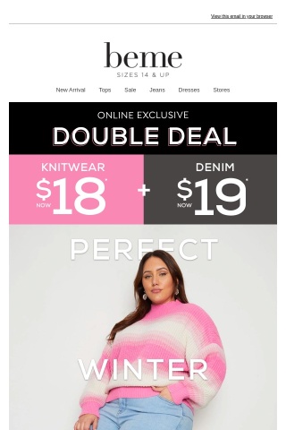 DOUBLE Deal🚨$18 Knitwear + $19 Denim!