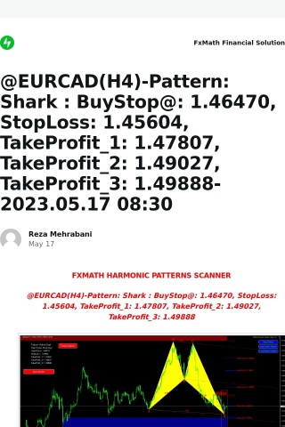 [New post] @EURCAD(H4)-Pattern: Shark : BuyStop@: 1.46470, StopLoss: 1.45604, TakeProfit_1: 1.47807, TakeProfit_2: 1.49027, TakeProfit_3: 1.49888-2023.05.17 08:30