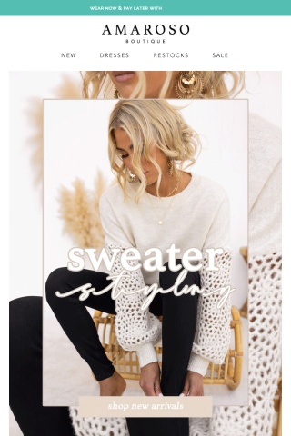 Sweater Styling 💕 Cosy New Arrivals