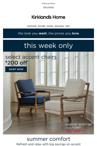 Act Fast - Save Big on Accent Chairs for a Limited Time!