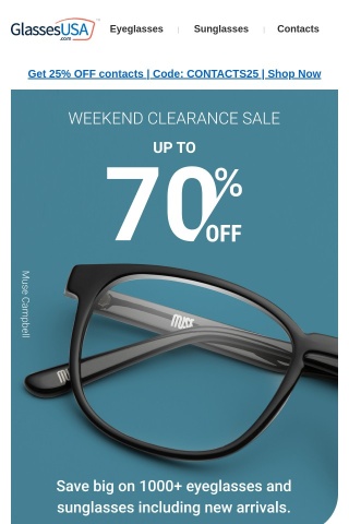🔥 SALE 🔥 Up to 70% OFF eyeglasses and sunglasses inside ->