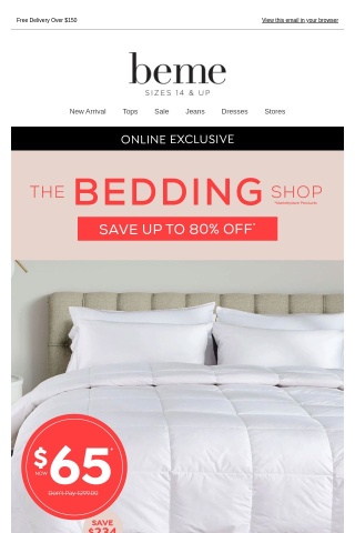 Holy Sheet 😮 Up to 80% OFF* bedding