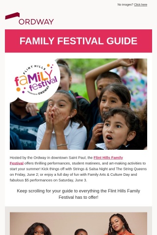 A special Ordway Encore: your guide to the Flint Hills Family Festival!