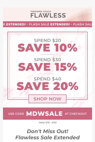 Memorial Day Sale EXTENDED!