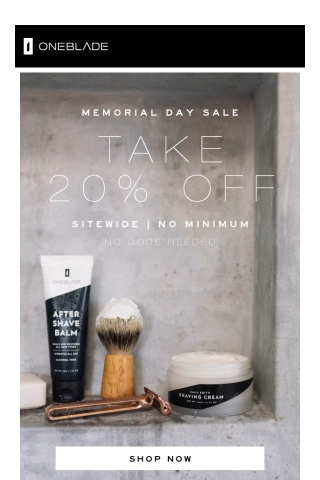 Did you hear? 20% off sitewide is happening NOW!
