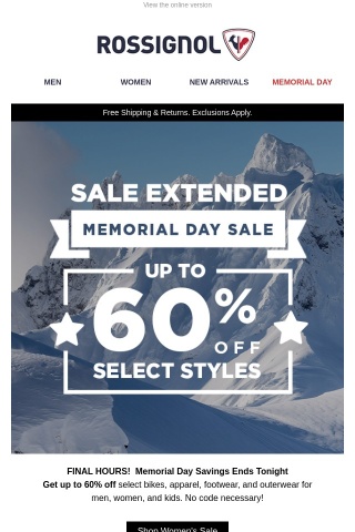 60% Off Extended: Today Only!