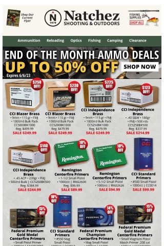 Ammo Up to 50% Off