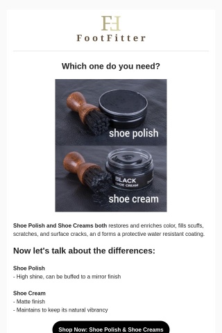 Shoe polish or shoe cream? What's better?