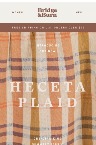 ✨NEW✨ Summer Fabric: Heceta Plaid