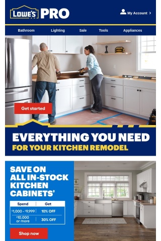 Save on your next kitchen remodel job.