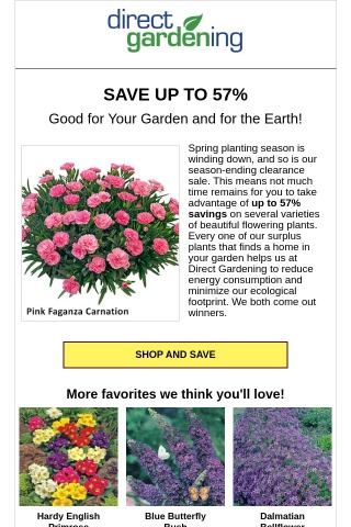 Save on plants while helping the environment