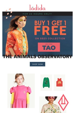 The Animals BUY 1 GET 1 🌺 With Code: TAO