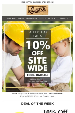 Just In Time for Father's Day! Sitewide Savings!⚡