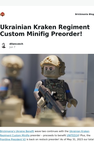 [New post] Ukrainian Kraken Regiment Custom Minifig Preorder!